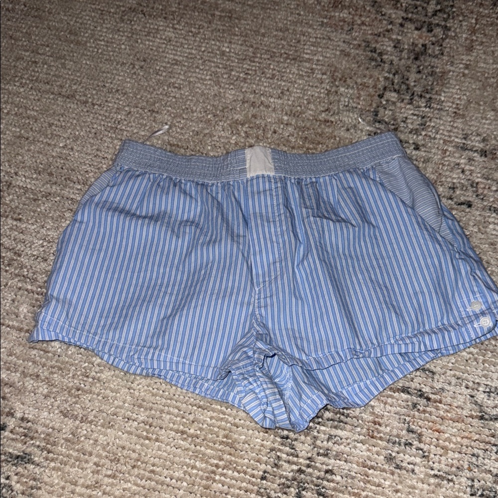 Zara Blue Striped Boxer Shorts